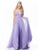 Sherri Hill - 51866 Floral Appliqued Plunging V-Neck Dress In Purple