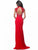 Sherri Hill - 51876 Beaded High Neck Sheath Dress In Red