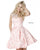 Sherri Hill - 51878 Embellished Illusion Bateau Brocade A-line Dress In Pink