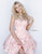 Sherri Hill - 51878 Embellished Illusion Bateau Brocade A-line Dress In Pink