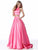 Sherri Hill - 51883 Two-Piece Sleeveless Satin Ballgown In Pink