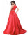Sherri Hill - 51883 Two-Piece Sleeveless Satin Ballgown In Red