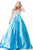 Sherri Hill - 51884 Strapless Beaded Satin Ballgown In Blue and Green
