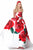 Sherri Hill - 51887 Strapless Floral Print Semi-Sweetheart Ballgown In Red and Print