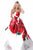 Sherri Hill - 51887 Strapless Floral Print Semi-Sweetheart Ballgown In Red and Print