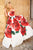 Sherri Hill - 51887 Strapless Floral Print Semi-Sweetheart Ballgown In Red and Print