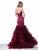 Sherri Hill - 51890 Ruched Sweetheart Ruffled Mermaid Dress In Purple
