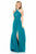 Sherri Hill - 51902 Halter Neck Chiffon A-line Dress In Green
