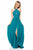 Sherri Hill - 51902 Halter Neck Chiffon A-line Dress In Green
