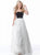 Sherri Hill - 51906 Floral Appliqued Strapless Ballgown In Black and White