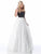 Sherri Hill - 51906 Floral Appliqued Strapless Ballgown In Black and White