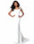 Sherri Hill - 51914 Embellished Scoop Neck Jersey Trumpet Dress In White