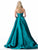 Sherri Hill - 51917 Strapless Taffeta Pleated Ballgown In Green