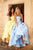 Sherri Hill - 51917 Strapless Taffeta Pleated Ballgown In Yellow and Blue
