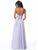 Sherri Hill - 51924 Two-Piece Beaded Applique Long Chiffon Dress In Purple