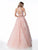 Sherri Hill - 51925 Two Piece Appliqued High Halter A Line Dress In Pink