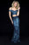Sherri Hill - 51934 Two Piece Sequin Embellished Sheath Dress In Blue