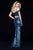 Sherri Hill - 51934 Two Piece Sequin Embellished Sheath Dress In Blue