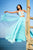 Sherri Hill - 51945 Floral Two Piece Lace A-Line Dress In Blue and Print