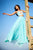 Sherri Hill - 51945 Floral Two Piece Lace A-Line Dress In Blue and Print