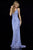 Sherri Hill - 51946 Tasseled Tie Back Beaded Sheath Dress In Purple