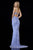 Sherri Hill - 51946 Tasseled Tie Back Beaded Sheath Dress In Purple