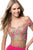 Sherri Hill - 51951 Beaded Lace Off-Shoulder Jersey Fitted Dress In Pink