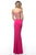 Sherri Hill - 51951 Beaded Lace Off-Shoulder Jersey Fitted Dress In Pink