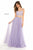 Sherri Hill - 51971 Two-Piece Appliqued Sweetheart Bodice Tulle Dress In Purple