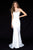 Sherri Hill - 51972 Beaded Halter Jersey Trumpet Dress In White