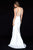 Sherri Hill - 51972 Beaded Halter Jersey Trumpet Dress In White