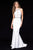 Sherri Hill - 51978 Beaded and Lace Jersey Trumpet Dress In White