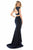 Sherri Hill - 51979 Two Piece Cap Sleeve Jersey Mermaid Dress In Blue