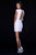 Sherri Hill - 51983 Beaded Cap Sleeve V-neck Sheath Dress In Pink and Silver