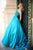Sherri Hill - 52055 Fully Beaded Corset Bodice Satin Ballgown In Blue