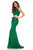 Sherri Hill - 52063 Two-Piece Fitted Long Sequined Dress In Green