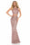 Sherri Hill - 52063 Two-Piece Fitted Long Sequined Dress In Pink