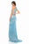 Sherri Hill - 52067 Sequined Halter Neck Sheath Dress In Blue