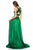 Sherri Hill - 52077 Two Piece Beaded Charmeuse A-line Gown In Green