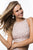 Sherri Hill - 52088 Beaded Two Piece Halter Evening Dress In Pink