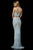 Sherri Hill - 52088 Beaded Two Piece Halter Evening Dress In Blue