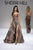 Sherri Hill - 52093 Animal Print A-line Gown With Train In Print