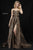Sherri Hill - 52093 Animal Print A-line Gown With Train In Print