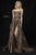 Sherri Hill - 52093 Animal Print A-line Gown With Train In Print