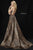 Sherri Hill - 52093 Animal Print A-line Gown With Train In Print