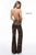 Sherri Hill - 52094 Animal Print Satin Jumpsuit In Print