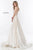 Sherri Hill - 52095 Sexy Strappy Back Long Satin Dress In White