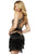Sherri Hill - 52102 Two Piece Beaded Halter Fringe Sheath Dress In Black and Multi-Color