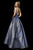 Sherri Hill - 52124 Bead Embellished Scoop neck A-line Dress In Blue