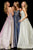 Sherri Hill - 52124 Bead Embellished Scoop neck A-line Dress In Pink and Blue
